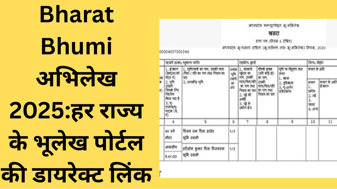 भारत भूमि अभिलेख 2025