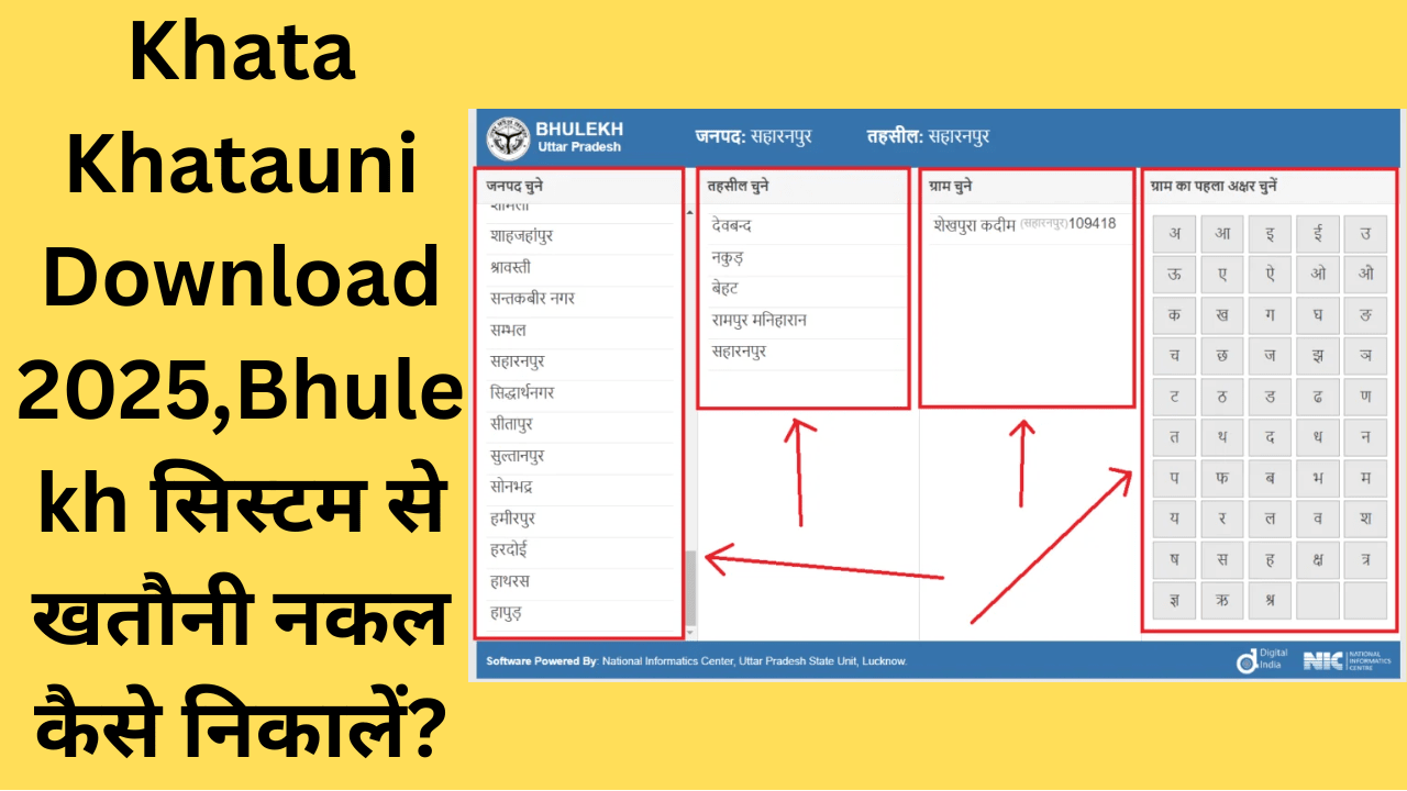 Khata Khatauni Download 2025
