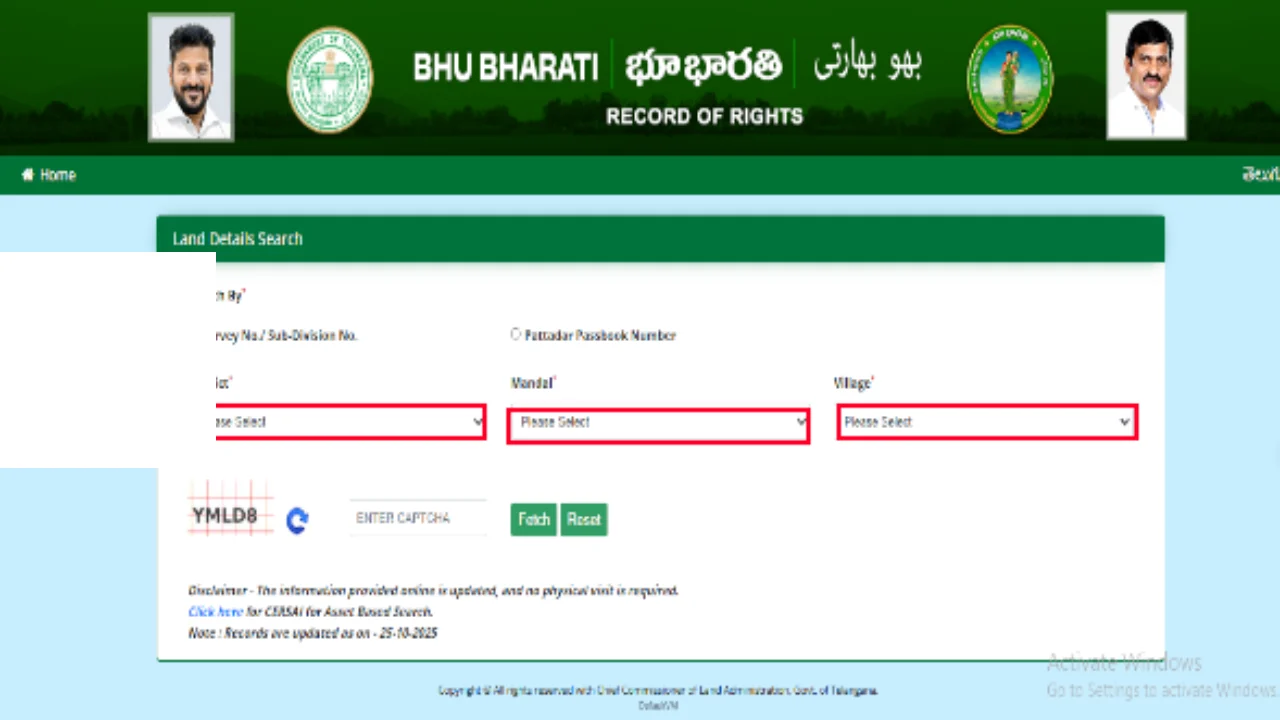 Telangana Bhulekh 2025